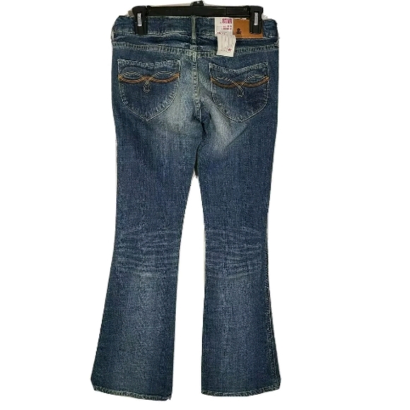 NWT H&M &Star Low Rise Bootcut Jeans 27x30 Stretch Denim Y2K Blue Flare Pants - Picture 4 of 6